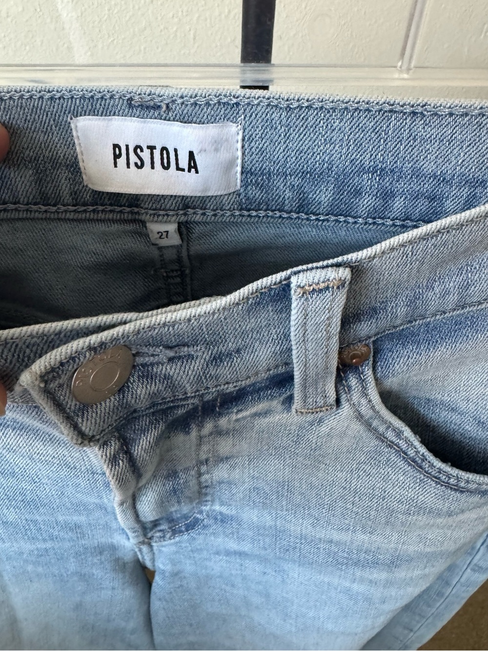PISTOLA Light Blue Wide-Leg Jeans - Picture 5 of 5